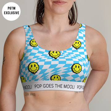 Checkered Smiley Bralette